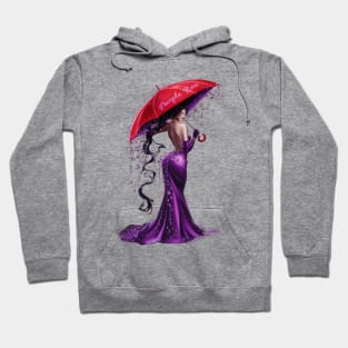 Purple Rain: Ethereal Rain Goddess Hoodie